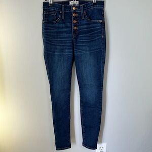 Madewell 9" High-Rise Skinny Button Fly Jeans